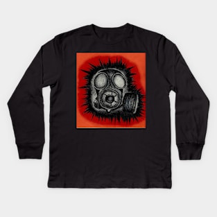 Gas Mask Kids Long Sleeve T-Shirt